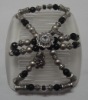 Wholesale Fashion Acrylic beads magic hair comb