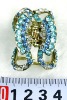 Wholesale fashion alloy hair claw with crystal