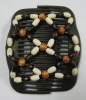 Wholesale Fashion wooden beads magic hair comb