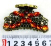 Wholesale fashion alloy hair claw with crystal