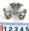 Wholesale fashion alloy hair claw with crystal