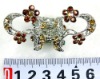Wholesale fashion alloy hair claw with crystal