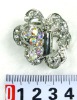 Wholesale fashion alloy hair claw with crystal