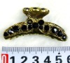 Wholesale fashion alloy hair claw with crystal
