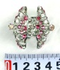 Wholesale fashion alloy hair claw with crystal