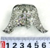 Wholesale fashion alloy hair claw with crystal