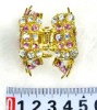 Wholesale fashion alloy hair claw with crystal