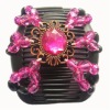 Wholesale 2011 Wooden hair combs Magic Hair Clips