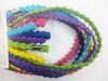 Wholesale 5mm*19cm printing flower fasion Mini lady hair elastic