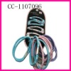 Wholesale hair accessories hair clip and band set printed flower hair ties and clip