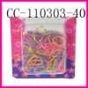 Wholesale blister card rubber band set& elastic rubber band