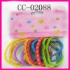Wholesale rubber hair elastic band printed elastic hair band