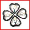 Wholesale Big size epoxy hair clip with heart