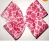 Wholesale PINK LEOPARD HAIR BOW SKS-05036