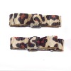 Wholesale Boutique Leopard Hair Clip Bow Pair SKS-05005
