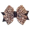 Wholesale Boutique 4 inch Leopard Double Loop Hair Bow SKS-05004