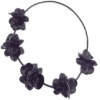 Wholesale PU flower elastic headband