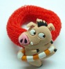 Wholesale Popular Hair Loop with soft pvc figurine