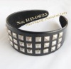 Wholesale leather hair band with metal stud
