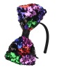 Wholesale 2011 sequins bow hair wrap for spring and summer
