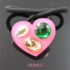 Wholesale Elastic Hair Bands with Rhinestones on Heart Accessories
