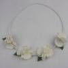 Wholesale fleece floral flower elastic headband
