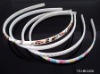 Wholesale 2011 HOT SELLING GIRLS' PLASTIC HAIRBANDS WIDE IN 0.8CM