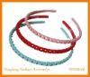 Wholesale 8mm plastic headbands with holes(YHHB100)