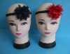 Wholesale HOT! Fashion knit headband flower Elastic hair band