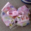 Wholesale Organza Printing Hair Bow MYDP-060