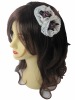 Wholesale 2011 Girl's 2 Rose& Lace Decorated Narrow Hair Hoop