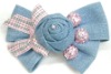 2011 hotsale new fashion light blue bowknot hair pin