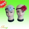 Wholesale HOT! Fashion knit headband flower Elastic hair band