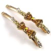 Wholesale 2011 newest fashion alloy rhinestone bobby pin