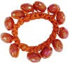 Wholesale Lot of 4800 New Rubber Band. Polyester. Acrylic Pink lce_Red_Green_Orange_White/Elastic Flower Ponytail Holder