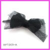 Wholesale Fashion mesh & satin bow hairpin