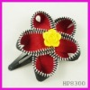 Wholesale Fashion zipper flower hair clip