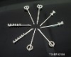 Wholesale FASHION GIRL'S BOBBY PINS W/ACRYLIC STONES IN SILVER