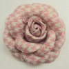 Wholesale flax fashion flower brooch hair accessory