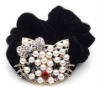 Wholesale fashion elastic velvet hair accessory in cute cat design