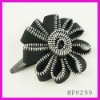Wholesale Fashion zipper flower hair clip