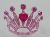 Wholesale Fashion plated party plastic tiara/ fashion princess crown