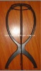 Wholesale black display plastic wig stand