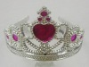 Wholesale Fashion plated party plastic tiara/ fashion princess crown