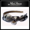 Wholesale Graceful Bowknot Checked Fablic Hair Hoop