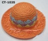 Wholesale orange color children hat