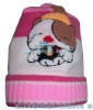 Wholesale Animal drawing 100% acrylic new born baby hat.