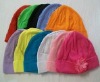 Wholesale Cotton baby beanies with flower