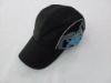 cotton baseball cap hat black