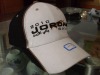 Wholesale cotton baseball cap hat white/black